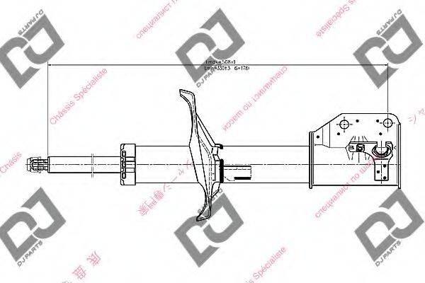 DJ PARTS DS2211GS Амортизатор