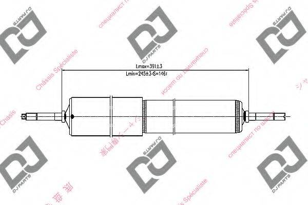 DJ PARTS DS2227GT Амортизатор