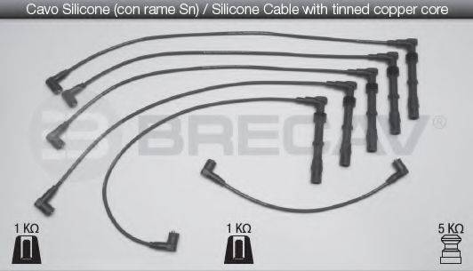 BRECAV 02509 Комплект дротів запалювання