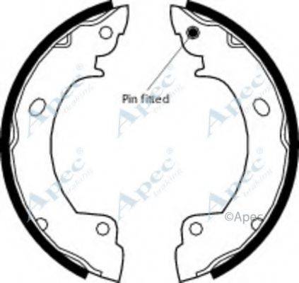 APEC BRAKING SHU504 Гальмівні колодки
