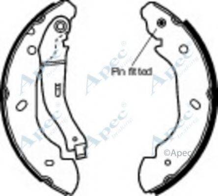 APEC BRAKING SHU637 Гальмівні колодки