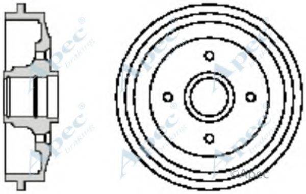 APEC BRAKING DRM9922 Гальмівний барабан