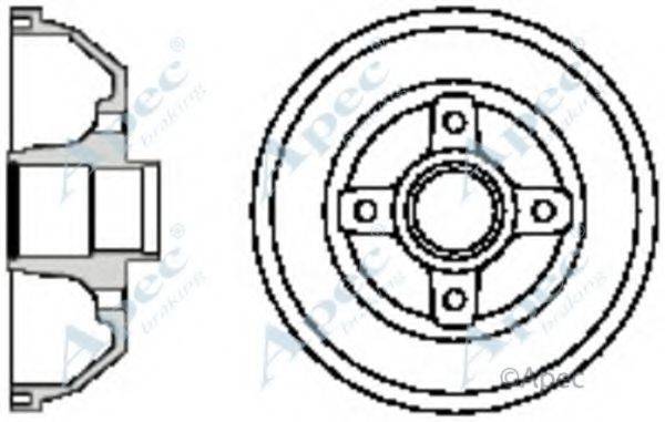 APEC BRAKING DRM9926 Гальмівний барабан