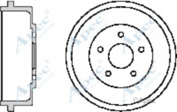 APEC BRAKING DRM9927 Гальмівний барабан