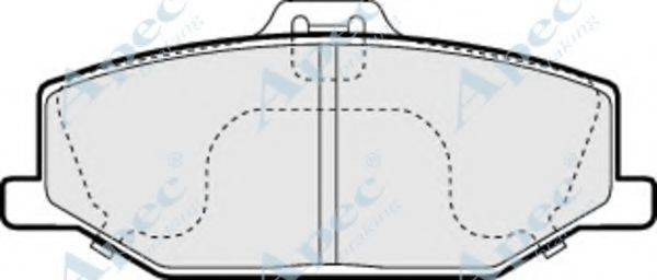 APEC BRAKING PAD1123 Комплект гальмівних колодок, дискове гальмо