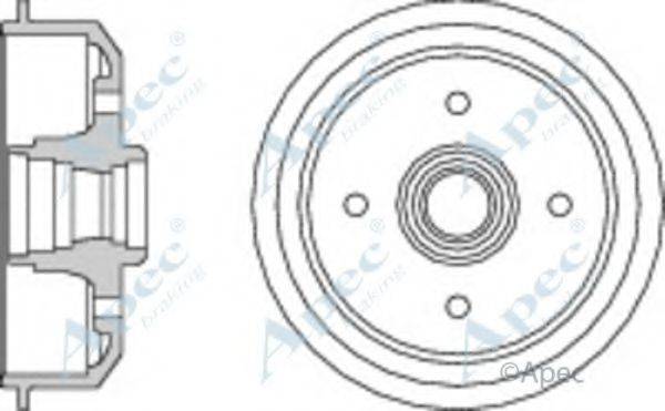 APEC BRAKING DRM9116 Гальмівний барабан