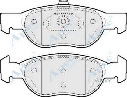 APEC BRAKING PAD1142 Комплект гальмівних колодок, дискове гальмо