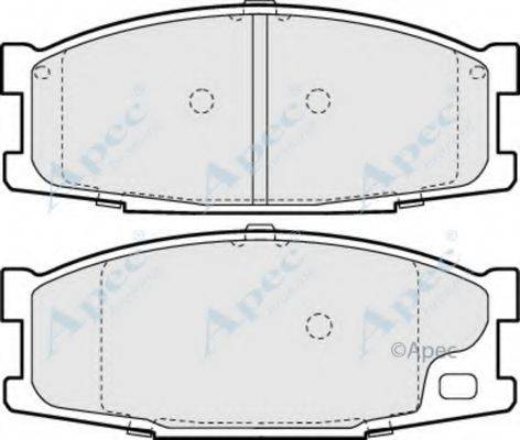 APEC BRAKING PAD1192 Комплект гальмівних колодок, дискове гальмо