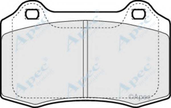 APEC BRAKING PAD1271 Комплект гальмівних колодок, дискове гальмо