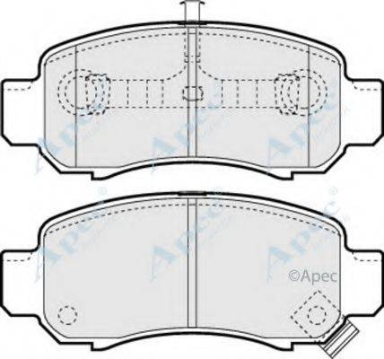 APEC BRAKING PAD1280 Комплект гальмівних колодок, дискове гальмо