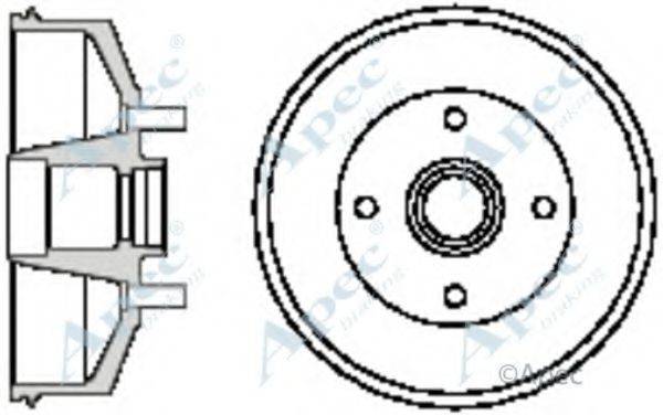 APEC BRAKING DRM9514 Гальмівний барабан