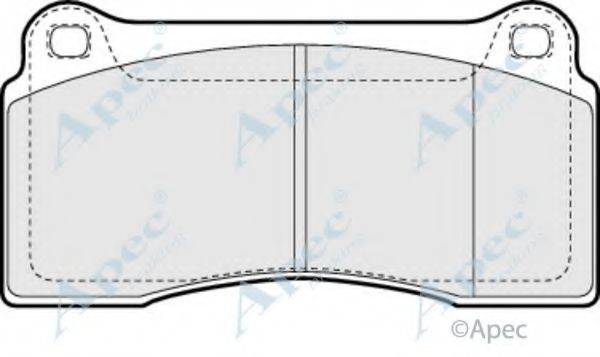 APEC BRAKING PAD1342 Комплект гальмівних колодок, дискове гальмо