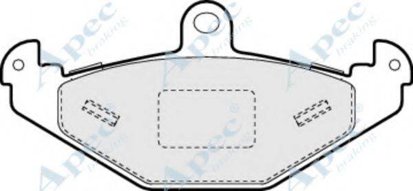 APEC BRAKING PAD1357 Комплект гальмівних колодок, дискове гальмо