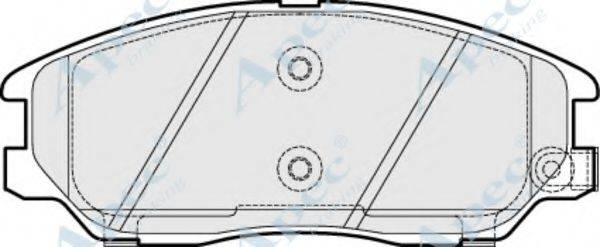 APEC BRAKING PAD1507 Комплект гальмівних колодок, дискове гальмо