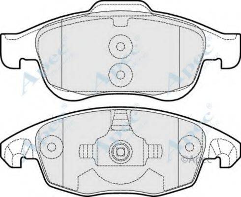 APEC BRAKING PAD1525 Комплект гальмівних колодок, дискове гальмо