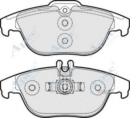 APEC BRAKING PAD1619 Комплект гальмівних колодок, дискове гальмо