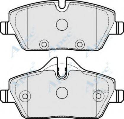 APEC BRAKING PAD1758 Комплект гальмівних колодок, дискове гальмо