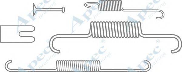 APEC BRAKING KIT2045 Комплектуючі, гальмівна колодка