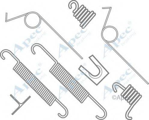 APEC BRAKING KIT601 Комплектуючі, гальмівна колодка