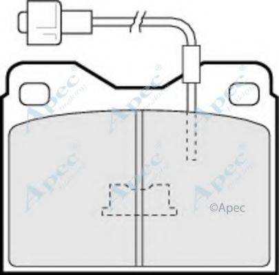 APEC BRAKING PAD271 Комплект гальмівних колодок, дискове гальмо