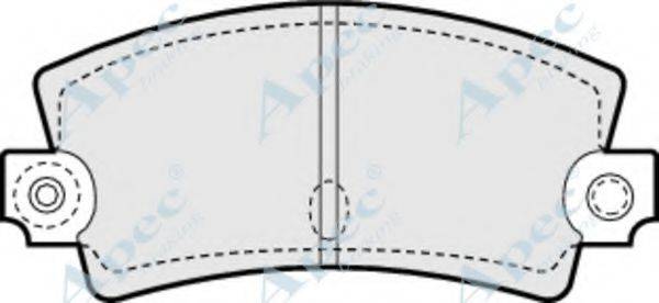 APEC BRAKING PAD284 Комплект гальмівних колодок, дискове гальмо