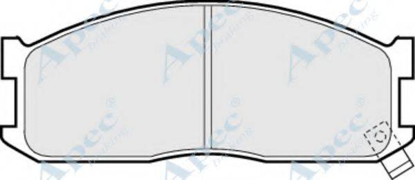 APEC BRAKING PAD534 Комплект гальмівних колодок, дискове гальмо