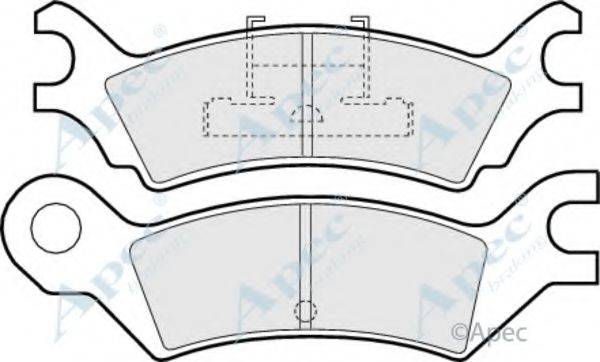 APEC BRAKING PAD569 Комплект гальмівних колодок, дискове гальмо