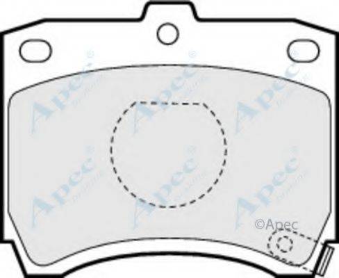 APEC BRAKING PAD638 Комплект гальмівних колодок, дискове гальмо