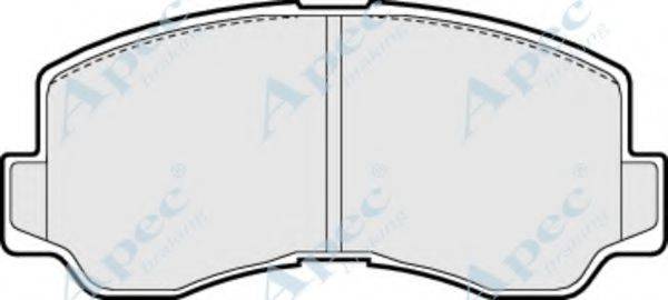 APEC BRAKING PAD727 Комплект гальмівних колодок, дискове гальмо