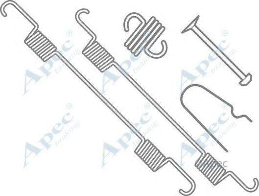 APEC BRAKING KIT717 Комплектуючі, гальмівна колодка