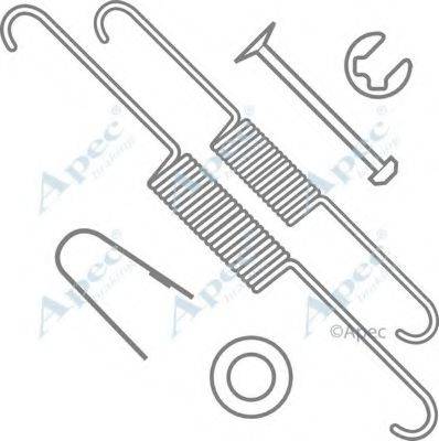 APEC BRAKING KIT732 Комплектуючі, гальмівна колодка