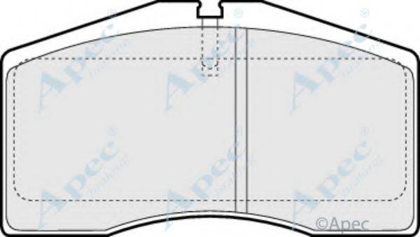 APEC BRAKING PAD996 Комплект гальмівних колодок, дискове гальмо