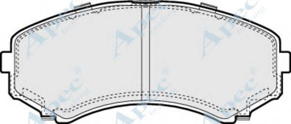 APEC BRAKING PAD1244 Комплект гальмівних колодок, дискове гальмо