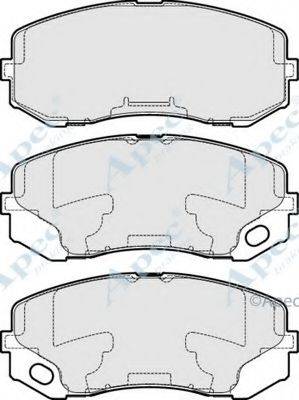 APEC BRAKING PAD1726 Комплект гальмівних колодок, дискове гальмо