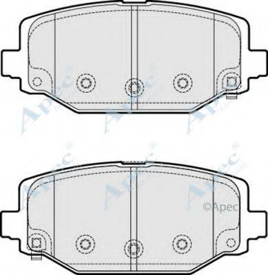 APEC BRAKING PAD1879 Комплект гальмівних колодок, дискове гальмо