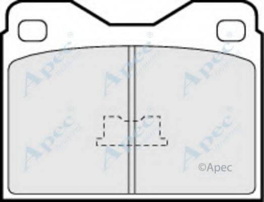 APEC BRAKING PAD280 Комплект гальмівних колодок, дискове гальмо