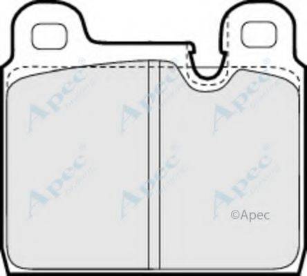 APEC BRAKING PAD622 Комплект гальмівних колодок, дискове гальмо