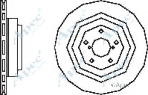 APEC BRAKING DSK2522 гальмівний диск