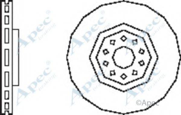 APEC BRAKING DSK2552 гальмівний диск