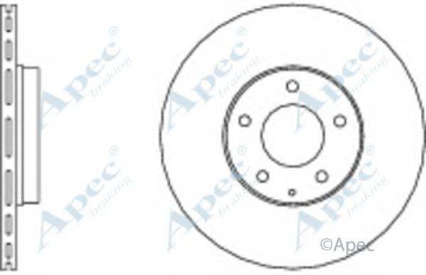 APEC BRAKING DSK2572 гальмівний диск