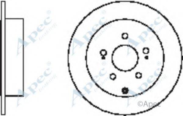 APEC BRAKING DSK2353 гальмівний диск