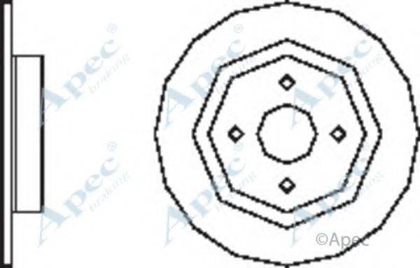 APEC BRAKING DSK2488 гальмівний диск