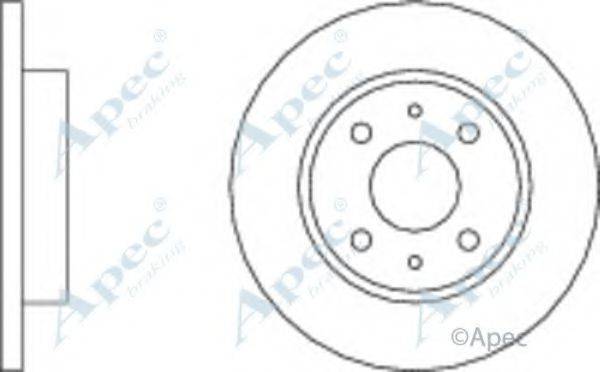 APEC BRAKING DSK142 гальмівний диск