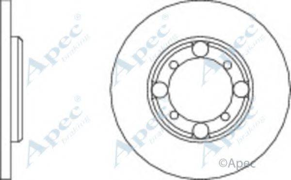 APEC BRAKING DSK166 гальмівний диск