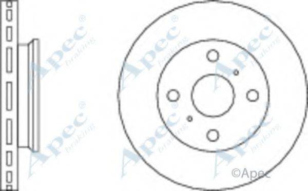 APEC BRAKING DSK167 гальмівний диск