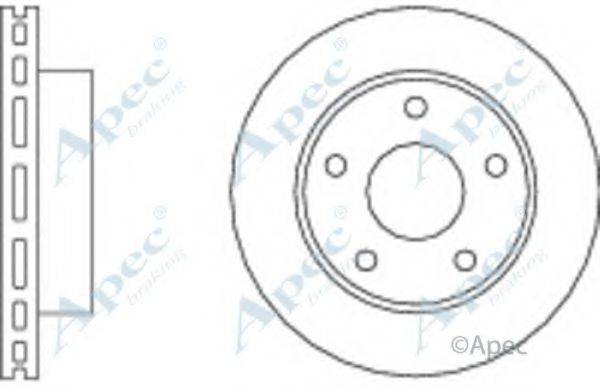 APEC BRAKING DSK191 гальмівний диск