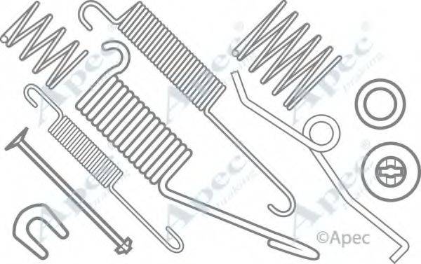 APEC BRAKING KIT875 Комплектуючі, гальмівна колодка