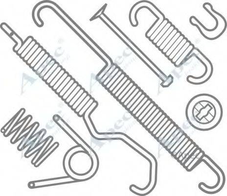 APEC BRAKING KIT876 Комплектуючі, гальмівна колодка