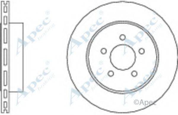 APEC BRAKING DSK2634 гальмівний диск