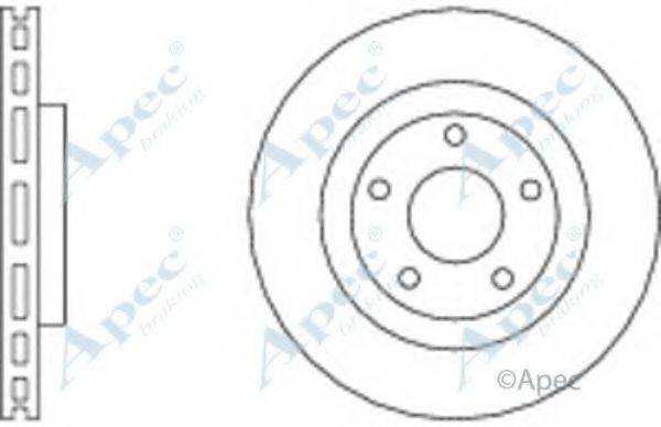 APEC BRAKING DSK2638 гальмівний диск